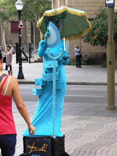 Ramblas - lebende Statuen